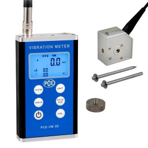 imagen de Medidor de vibración para máquinas e instalaciones con interfaz analógica para auriculares PCE-VM 3D - PCE Instruments