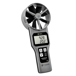 imagen de Anemómetro para la medición de la velocidad del viento, velocidad del flujo, temperatura, humedad, punto de rocío y temperatura del bulbo húmedo PCE-VA 20 - PCE Instruments
