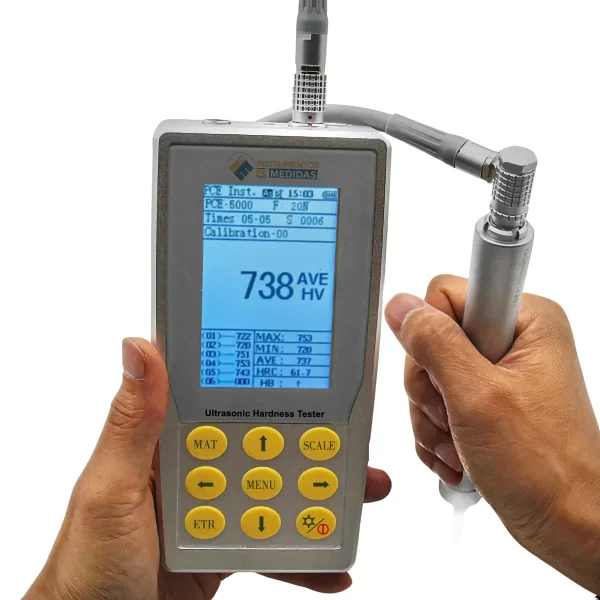 imagen de Comprobador de material por ultrasonido según el método de Ultrasonic Contact Impedance PCE-5000 - PCE Instruments