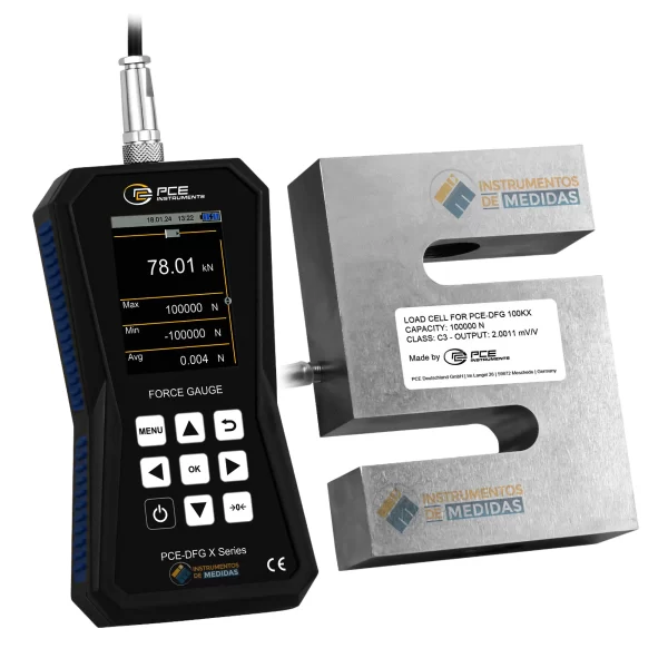 imagen de Dinamómetro con célula de carga externa hasta 100 000 N PCE-DFG 100K X - PCE Instruments