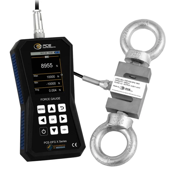 imagen de Dinamómetro con célula de carga externa hasta 10000 N PCE-DFG 10K X - PCE Instruments
