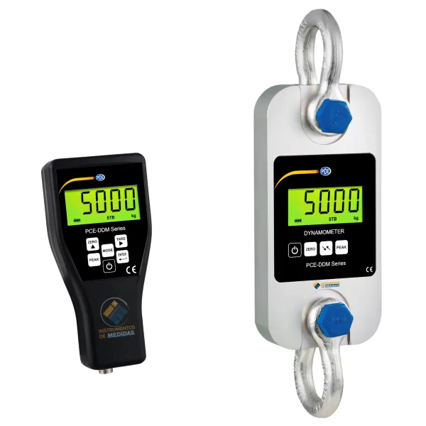 imagen de Dinamómetro de traccion móvil con función PEAK-Hold PCE-DDM 5 - PCE Instruments