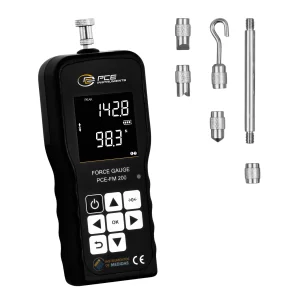 imagen de Dinamómetro para mediciones de tracción y compresión hasta 200 N PCE-FM 200 - PCE Instruments