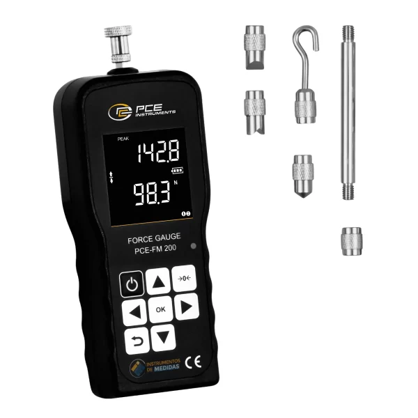imagen de Dinamómetro para mediciones de tracción y compresión hasta 200 N PCE-FM 200 - PCE Instruments