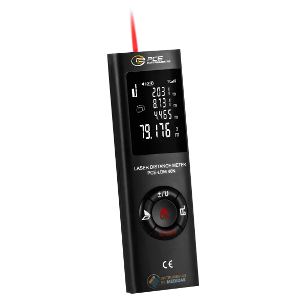 imagen de Distanciómetro con rango hasta 40 m con función Pitágoras PCE-LDM 40N - PCE Instruments