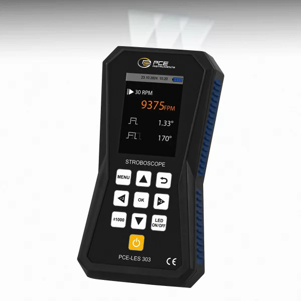 imagen de Estroboscopio con 3 LED de alta potencia PCE-LES 303 - PCE Instruments