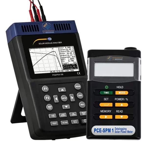 imagen de Medidor fotovoltaico para los módulos solares Kit PCE-PVA 100-SPM 1-KIT - PCE Instruments