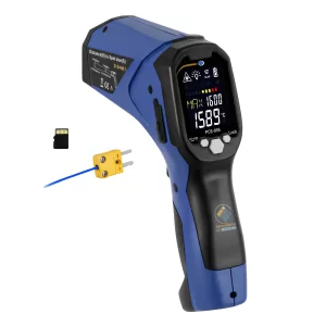 imagen de Pirómetro con rayo láser dual para mediciones de temperatura sin contacto de superficies PCE-895 - PCE Instruments